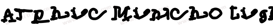 Arphic Mincho Light字体转换